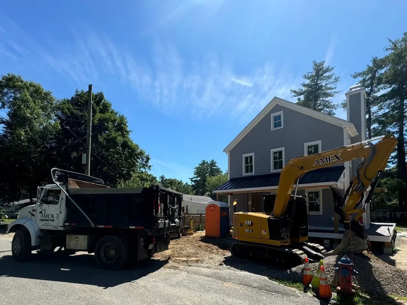 AMEX excavation project at a residential property